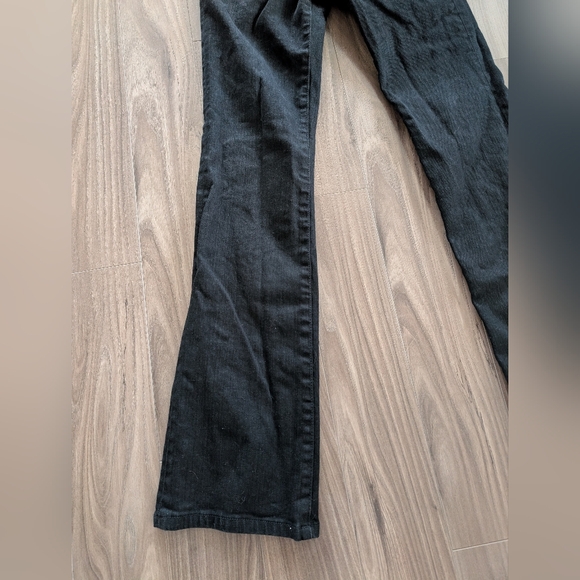 Tory Burch Black Classic Bootcut Black Denim Jeans Low Rise (Size 27 / 4) - Picture 2 of 9